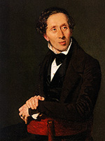 Портрет Х.К. Андерсена :: Христиан Альбрехт Йенсен, 1836 год