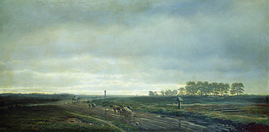 Большая дорога осенью :: Клодт Михаил Константинович, 1863 год