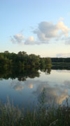 Река Сейм – самая большая река в Курской области :: Облака :: Пригороды Курска, август 2009 года